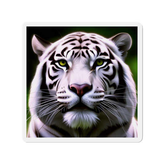 Majestic White Tiger - Die-Cut Magnet