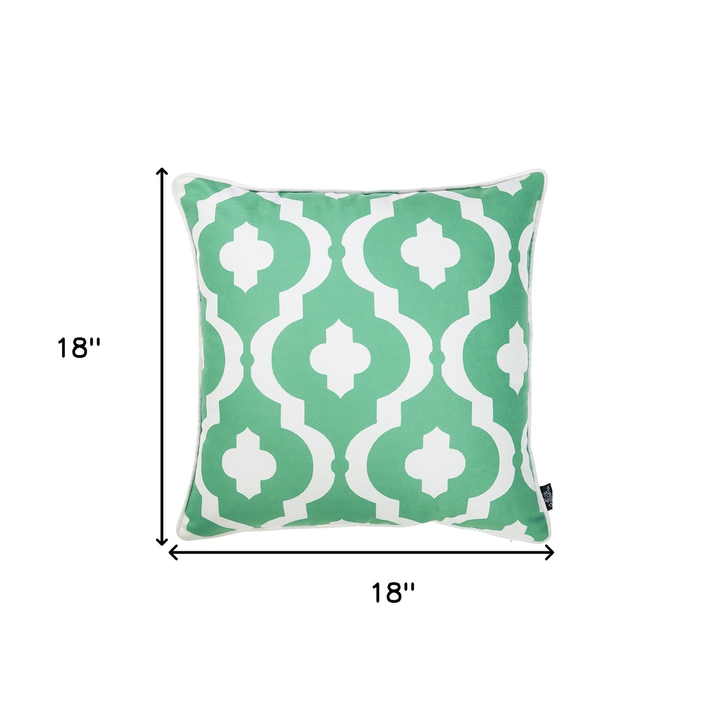 Turquoise Moroccan Geo Decorative Throw Pillow Cover