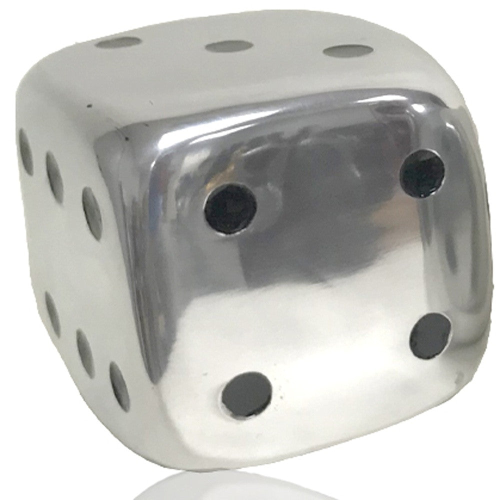 6" X 6" X 6" Buffed Decorative Dice Set Of 2