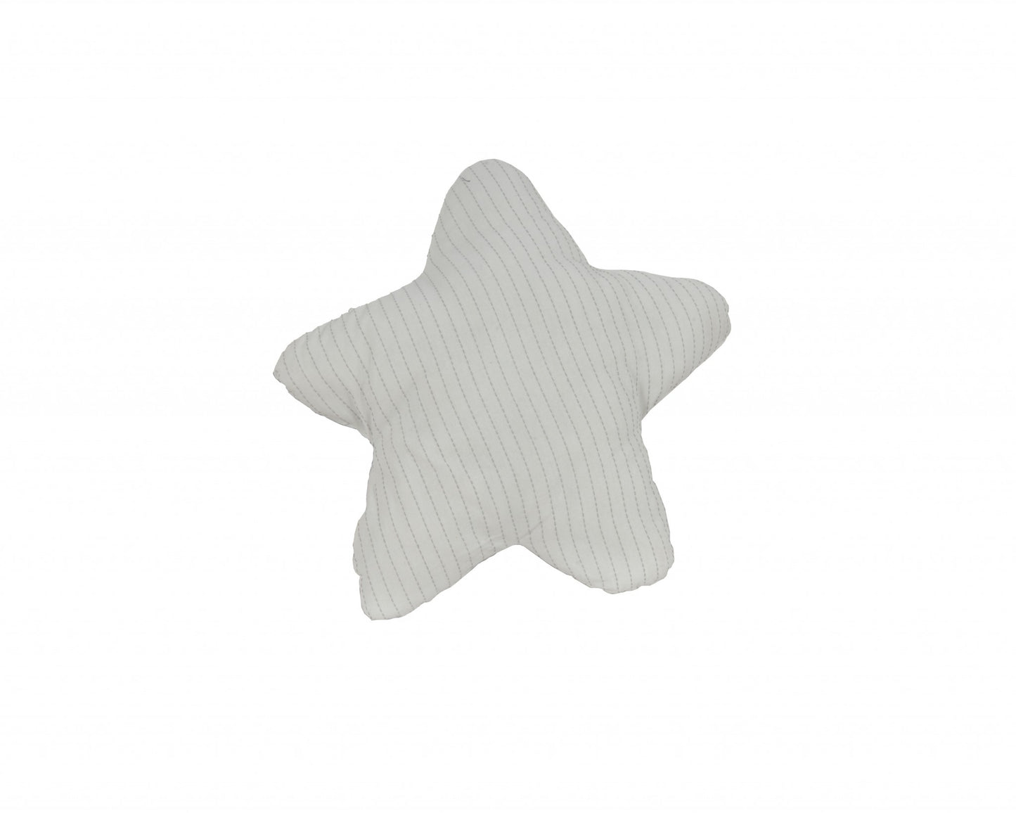 White With Blue Three Dimensional Star Shaped Pillow