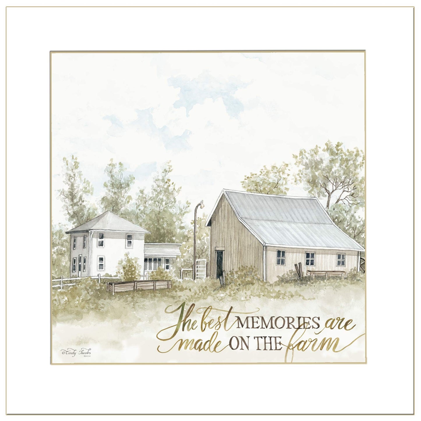 The Best Memories 2 White Framed Print Wall Art