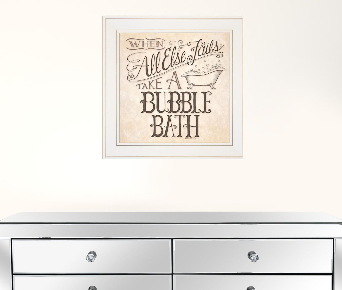 When All Else Fails 2 White Framed Print Wall Art