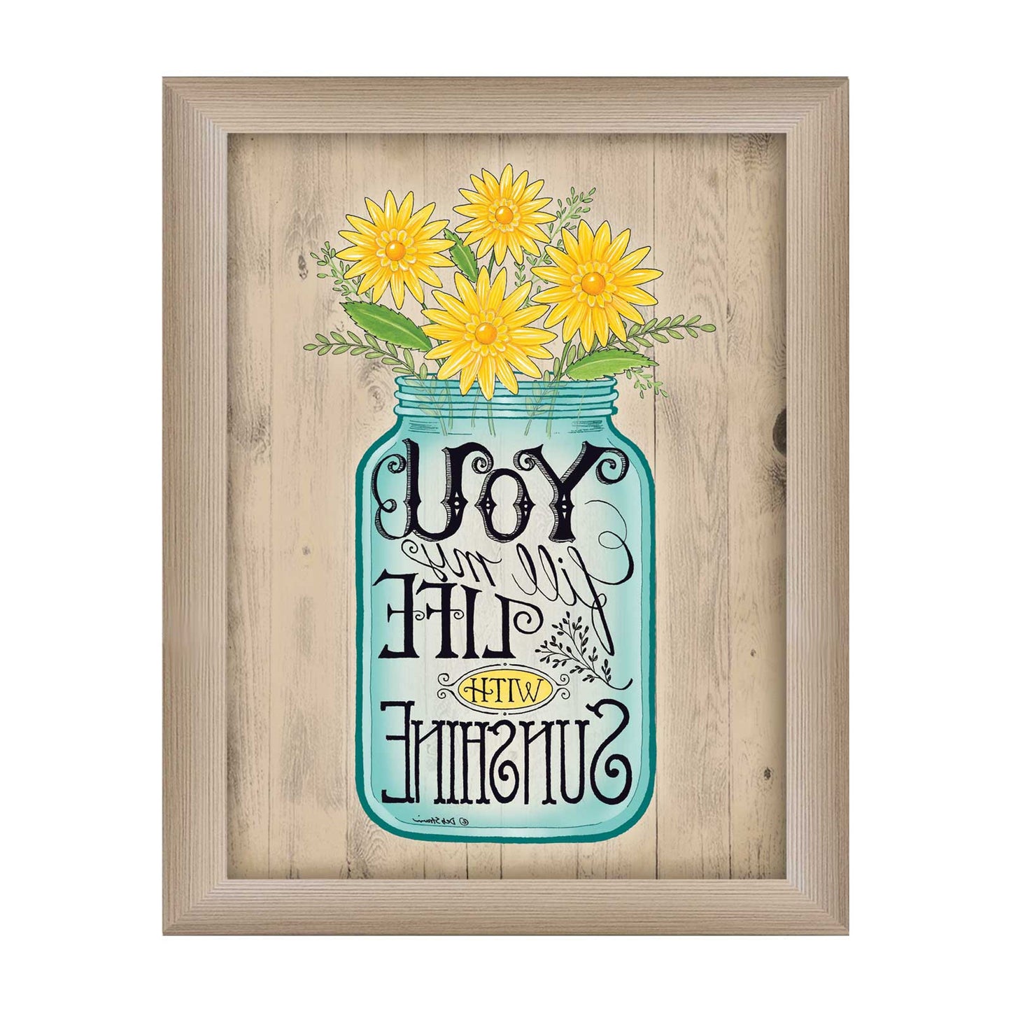 Sunshine 3 Brown Framed Print Wall Art