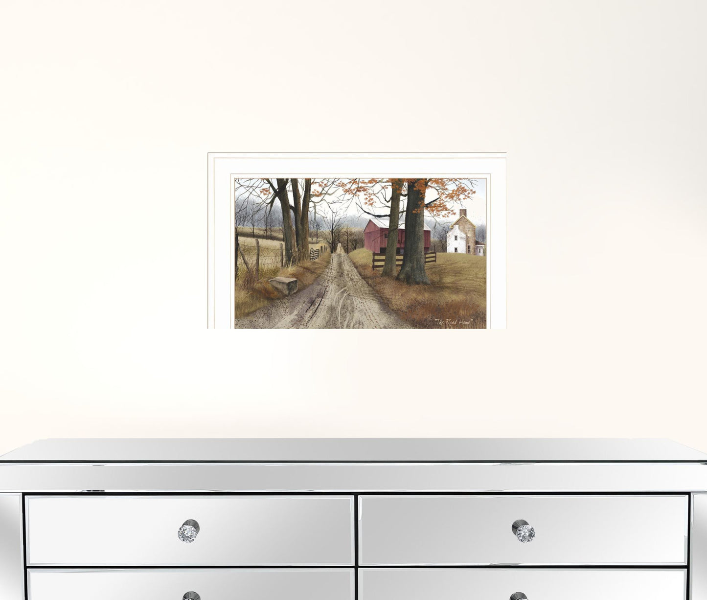 The Road Home 1 White Framed Print Wall Art