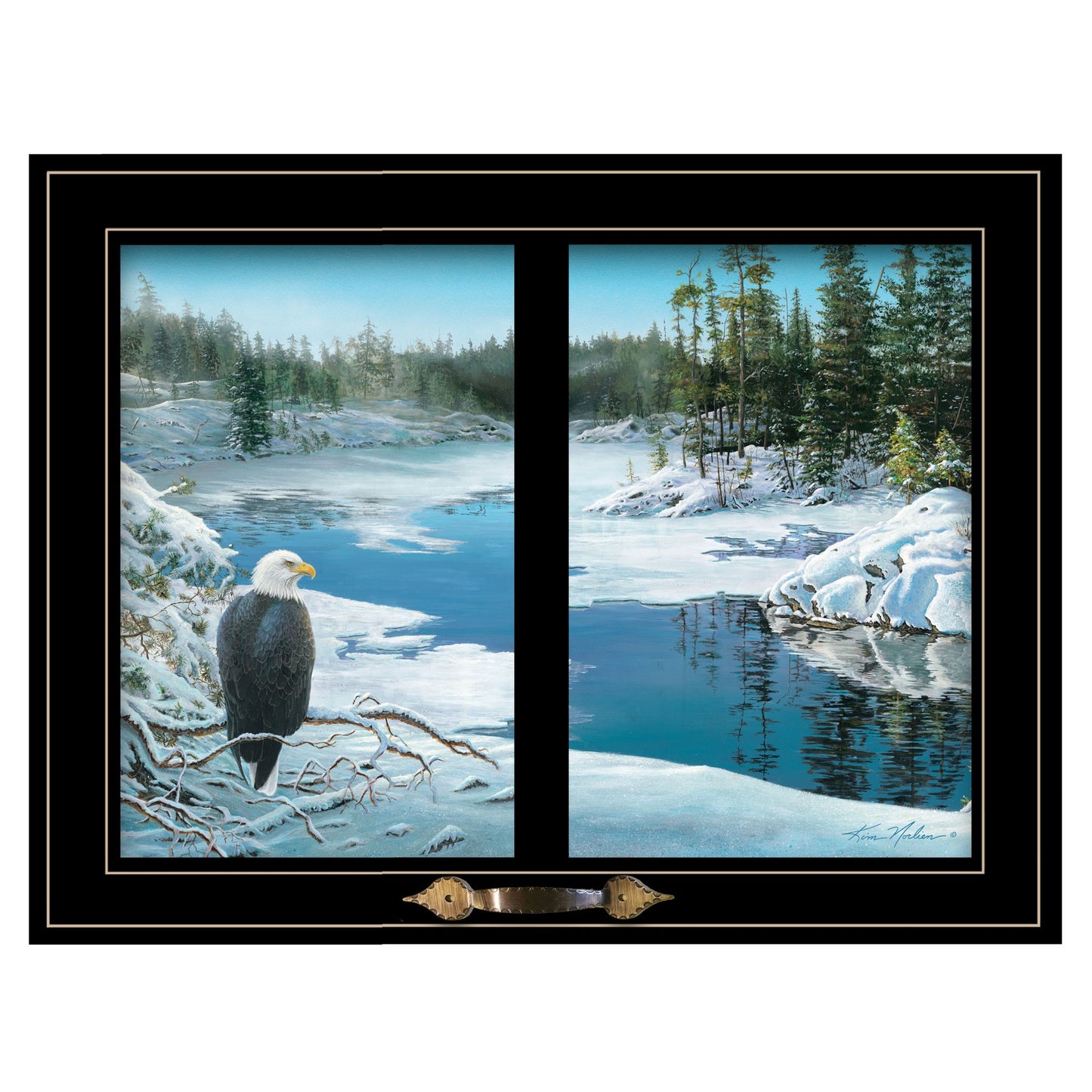 The Lookout 4 Black Framed Print Wall Art