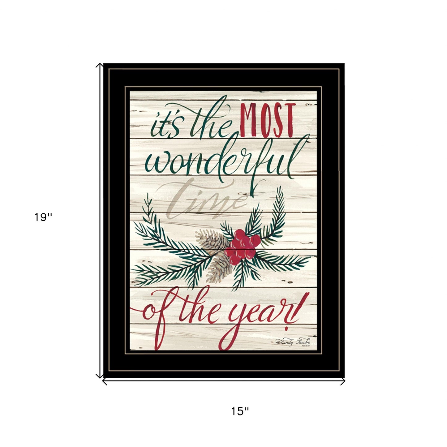 The Most Wonderful Time 2 Black Framed Print Wall Art