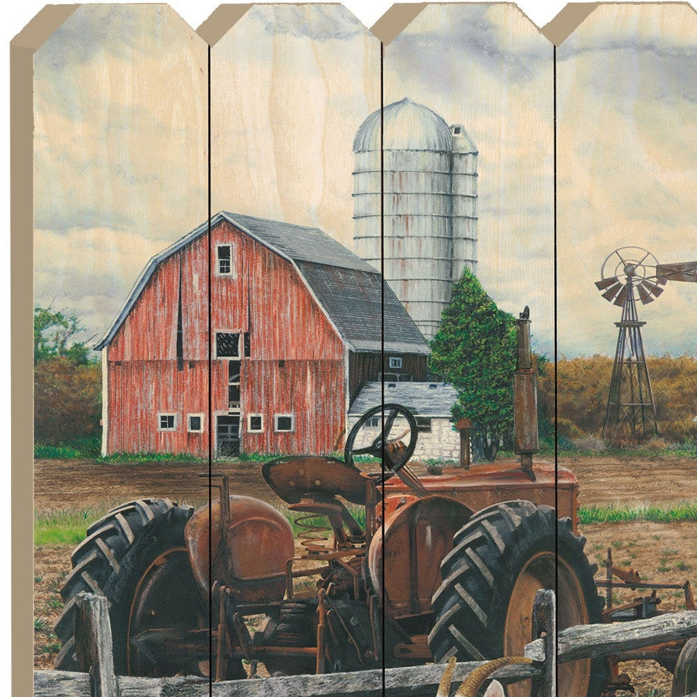 The Old Tractor Unframed Print Wall Art