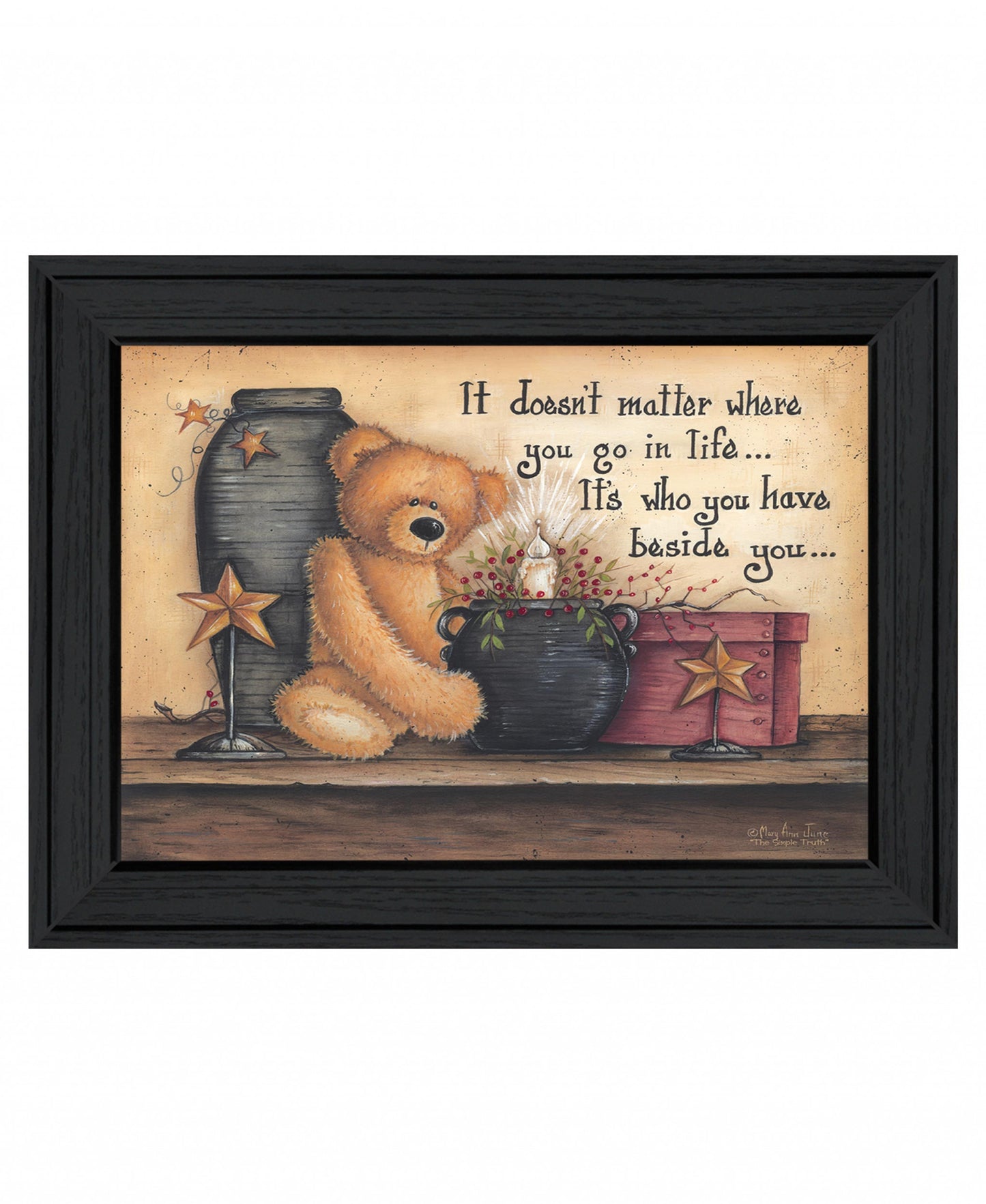 The Simple Truth 1 Black Framed Print Wall Art