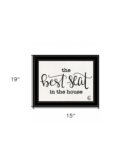 The Best Seat In The House 2 Black Framed Print Wall Art