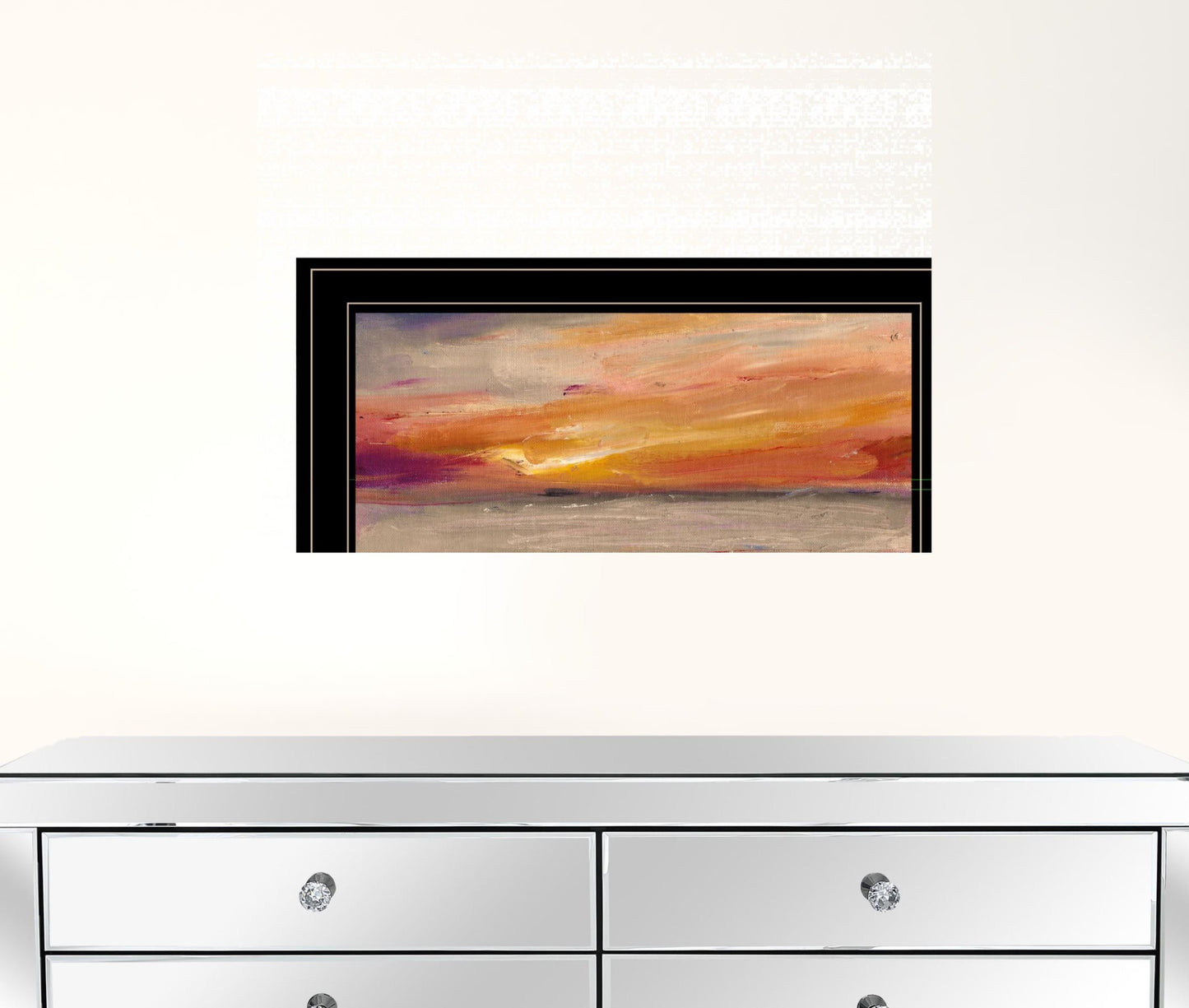 Western Sky 2 Black Framed Print Wall Art