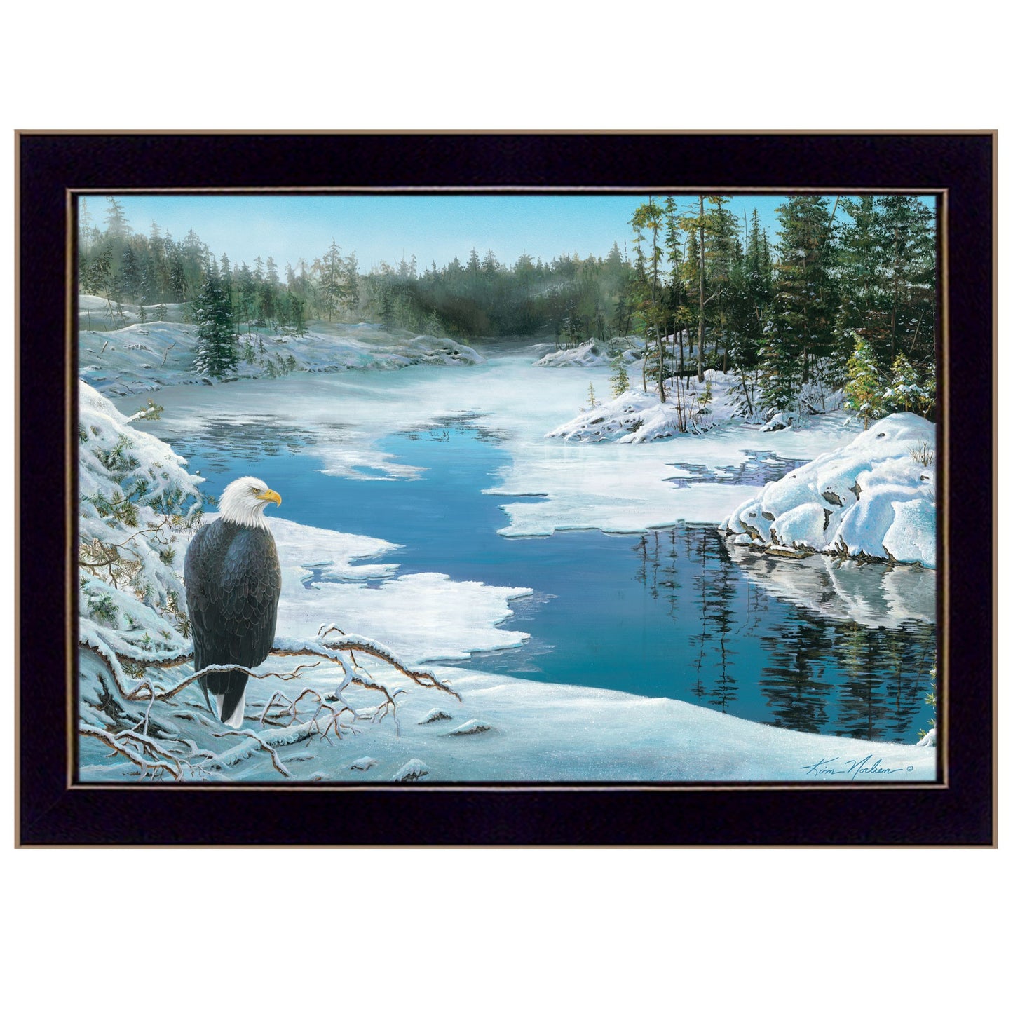 The Lookout 1 Black Framed Print Wall Art