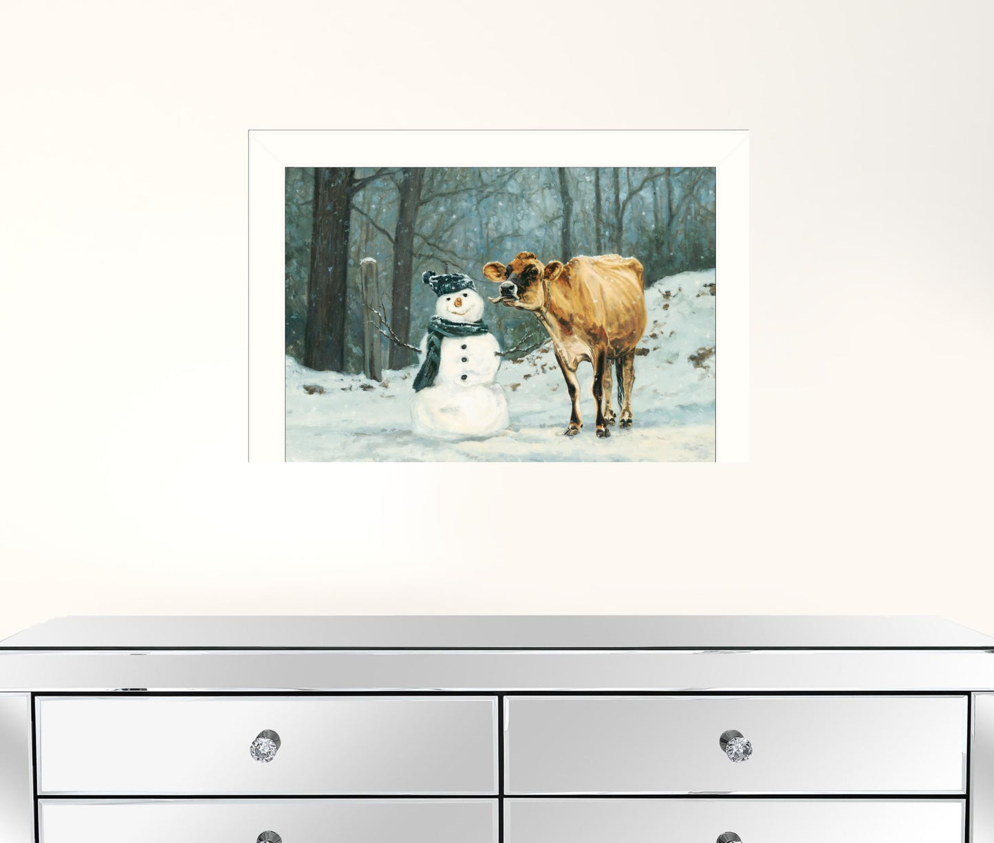 Well Hello There 1 White Framed Print Wall Art