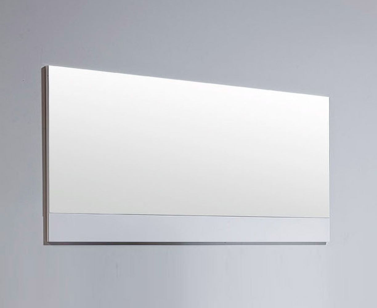 White Rectangle Bathroom Over Vanity Mirror