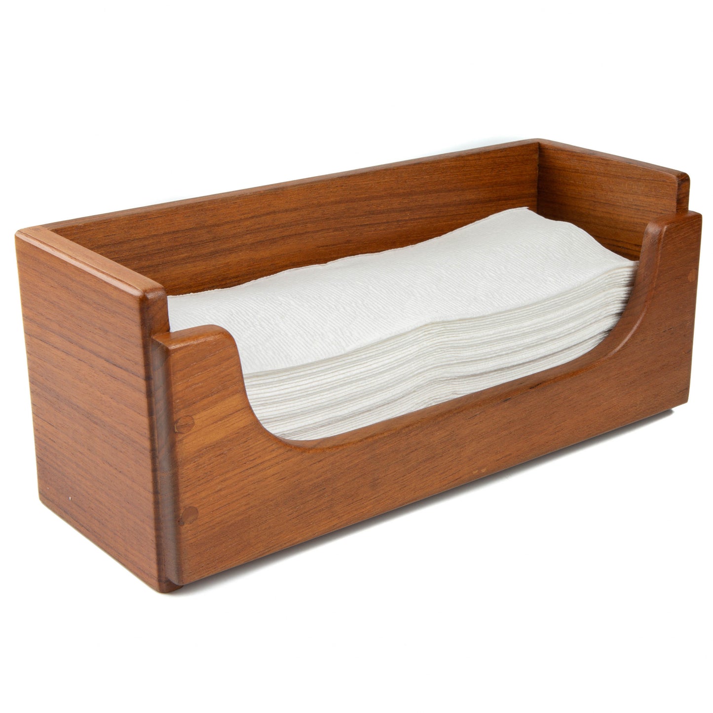 Traditional Solid Teak Guest Paper Towel Holder