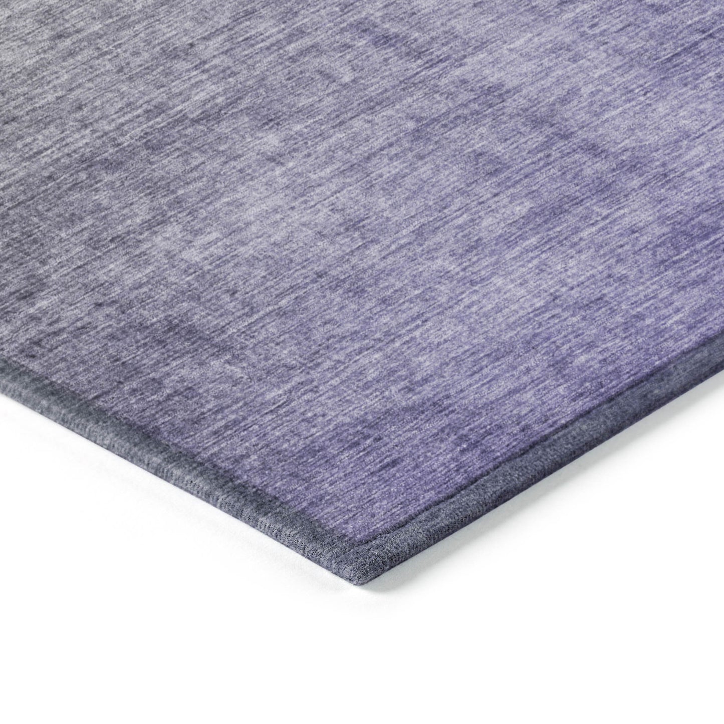 5' X 8' Olive Green and Purple Ombre Washable Non Skid Indoor Outdoor Area Rug