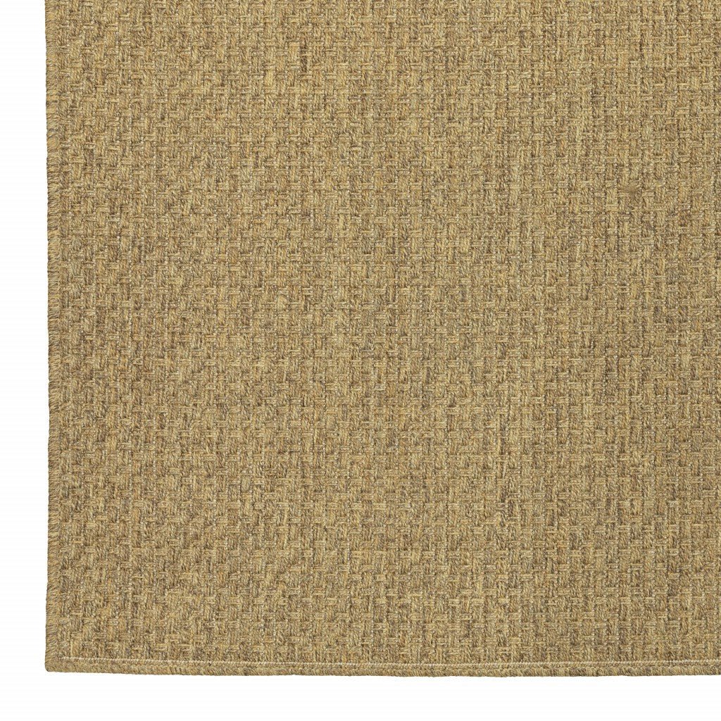 5' x 8' Tan Indoor Outdoor Area Rug - Hummingbird & Hymm