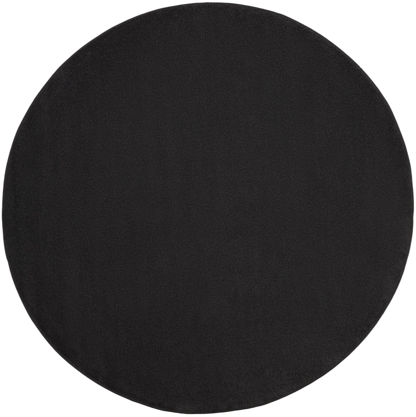 8' X 8' Black Round Non Skid Indoor Outdoor Area Rug Homeroots Outdoor