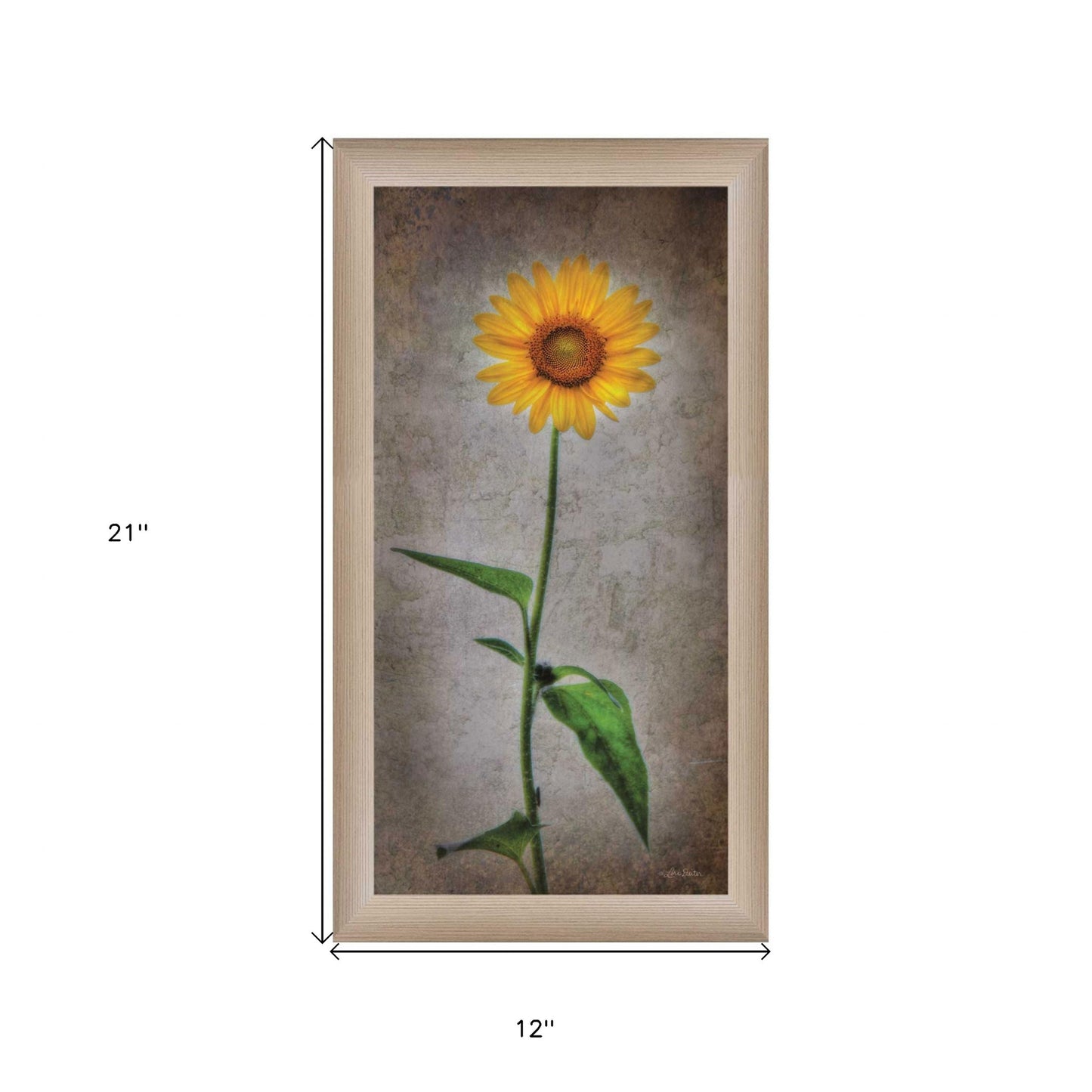 Sunflower I Brown Framed Print Wall Art Homeroots Home Decor