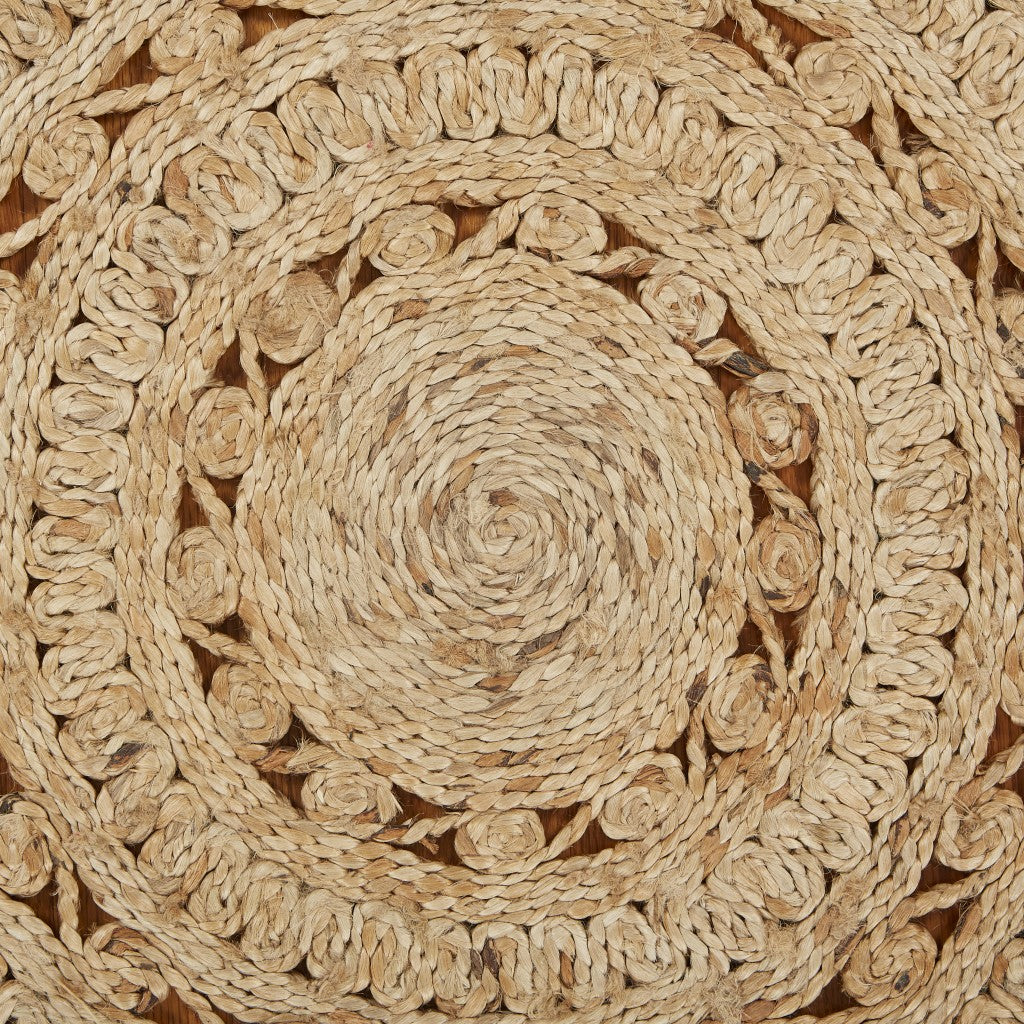 Sunshine Golden Natural Jute Area Rug Homeroots Home Decor