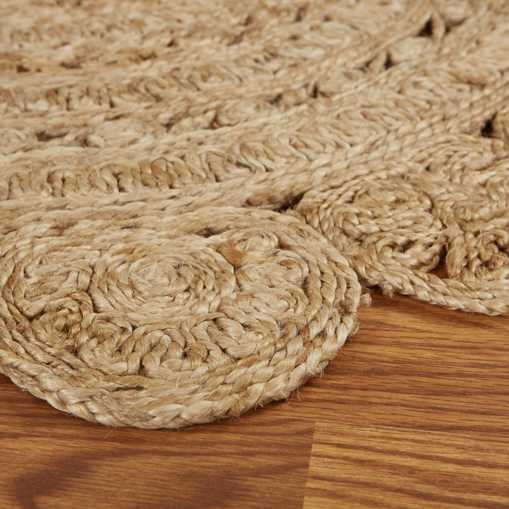 Sunshine Golden Natural Jute Area Rug Homeroots Home Decor