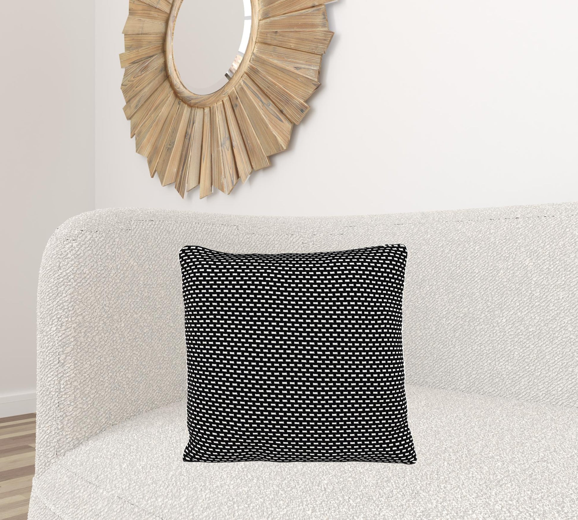 Super Black And White Check Throw Pillow Homeroots Home Decor