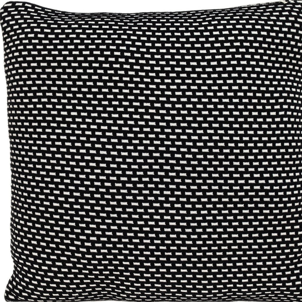 Super Black And White Check Throw Pillow Homeroots Home Decor