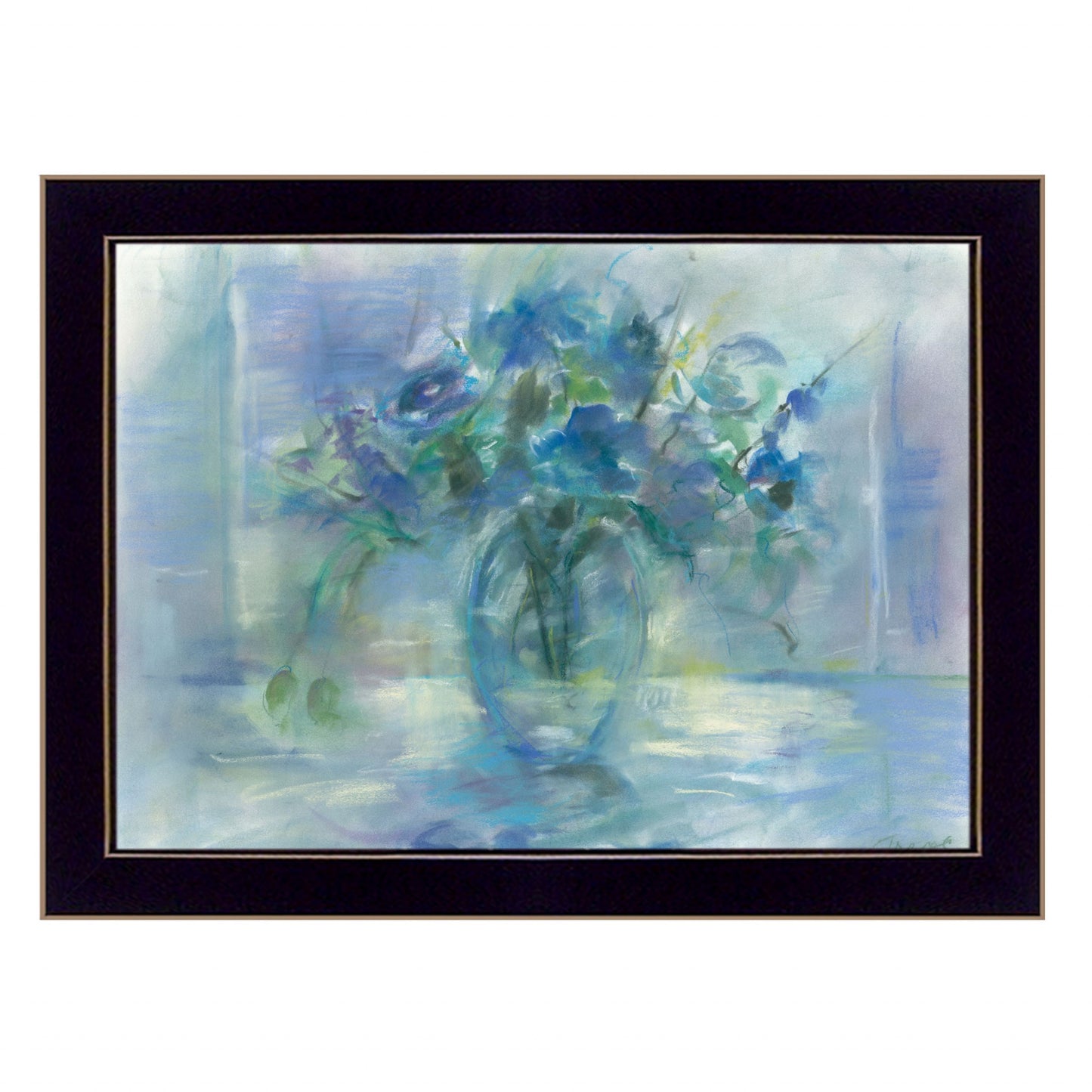 Susies Blue 1 Black Framed Print Wall Art Homeroots Home Decor