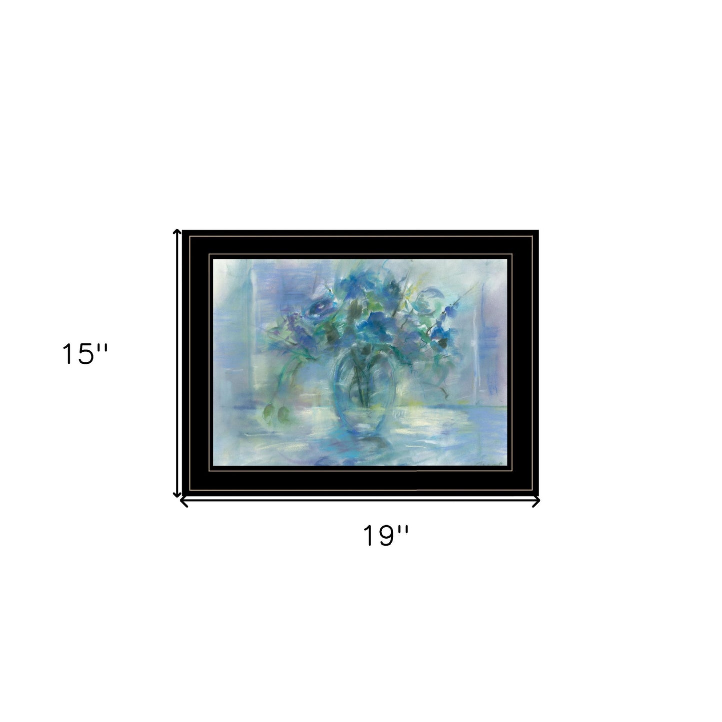 Susies Blue 3 Black Framed Print Wall Art Homeroots Home Decor