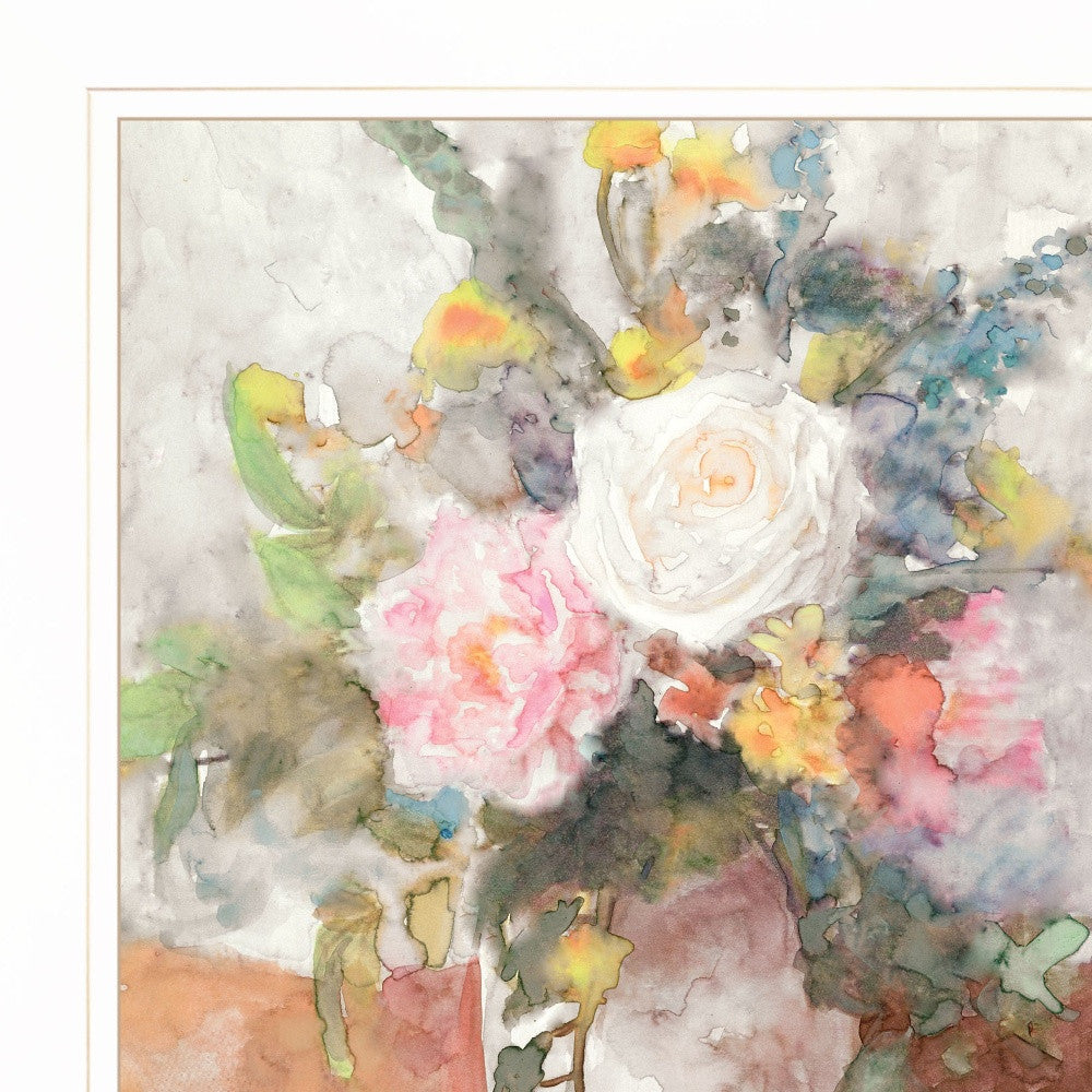 Table Bouquet 2 [2] White Framed Print Wall Art Homeroots Home Decor