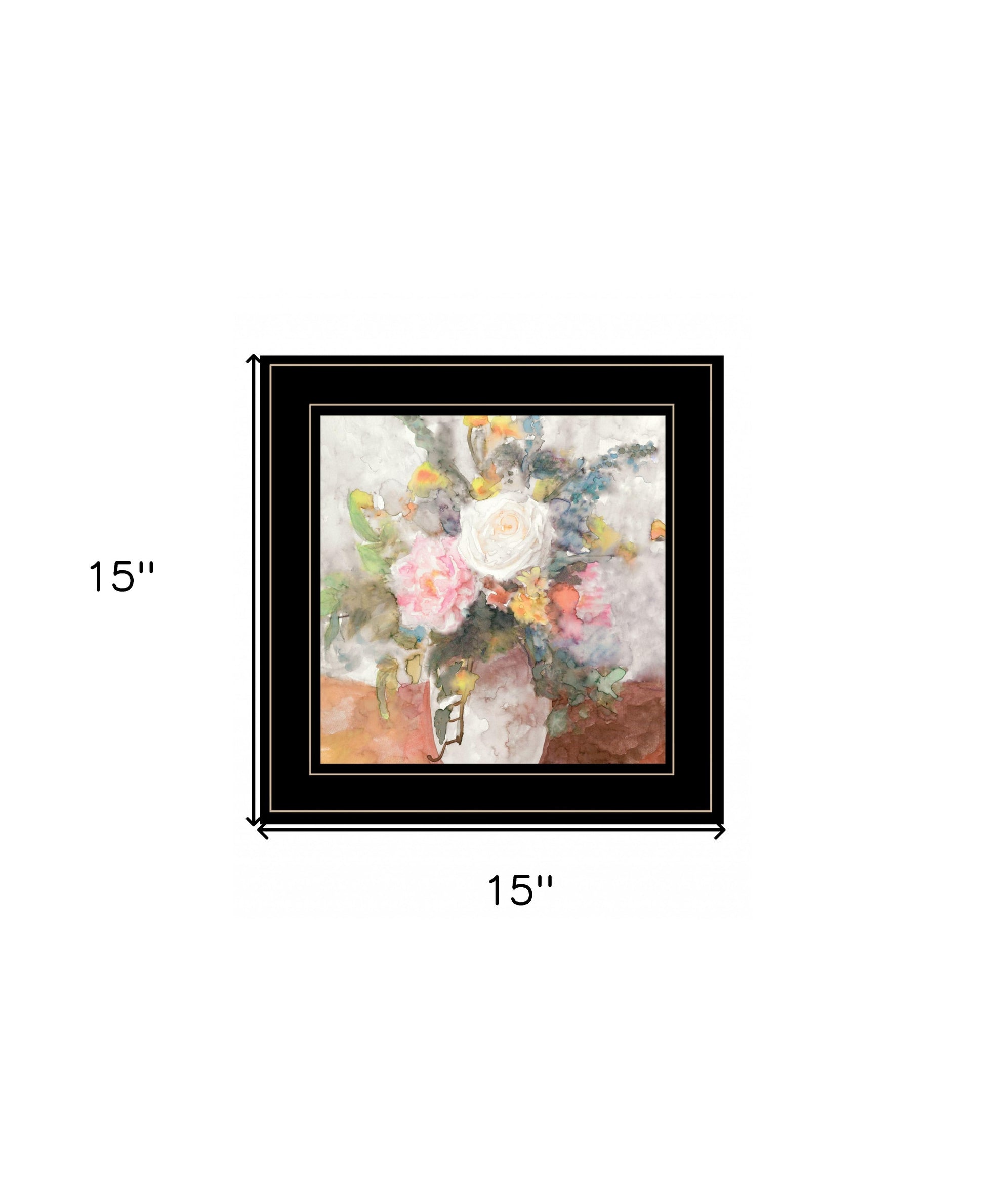 Table Bouquet 2 [3] Black Framed Print Wall Art Homeroots Home Decor