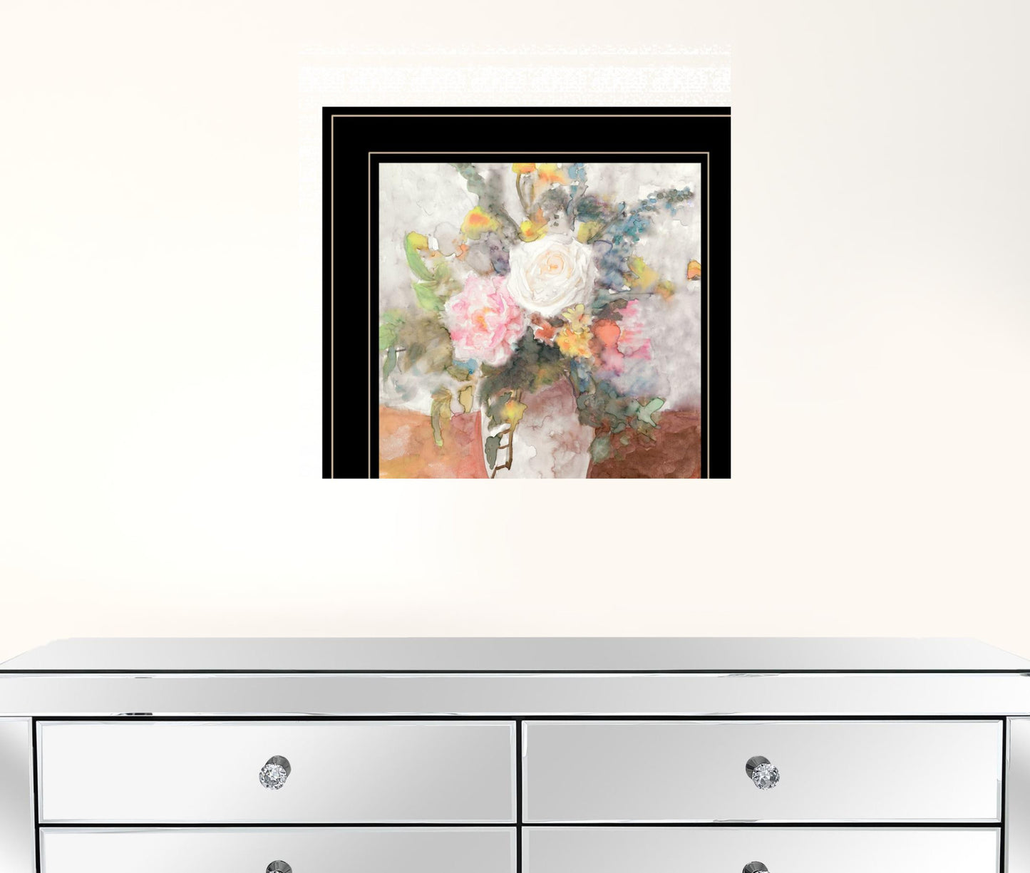 Table Bouquet 2 [3] Black Framed Print Wall Art Homeroots Home Decor