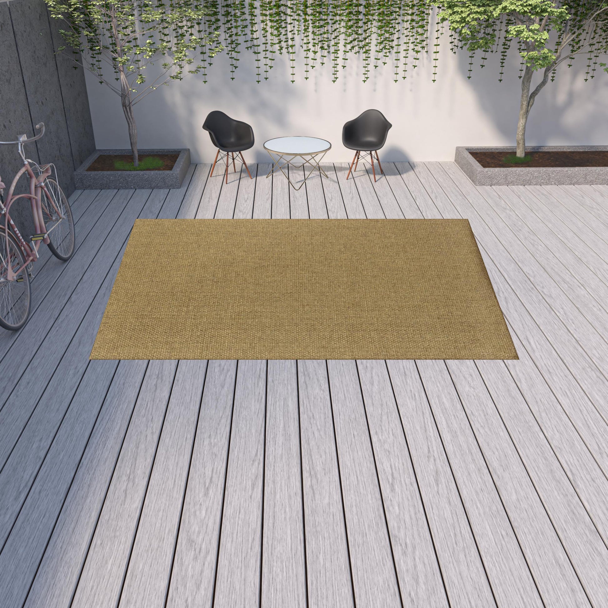 Tan Indoor Outdoor Area Rug Homeroots Outdoor