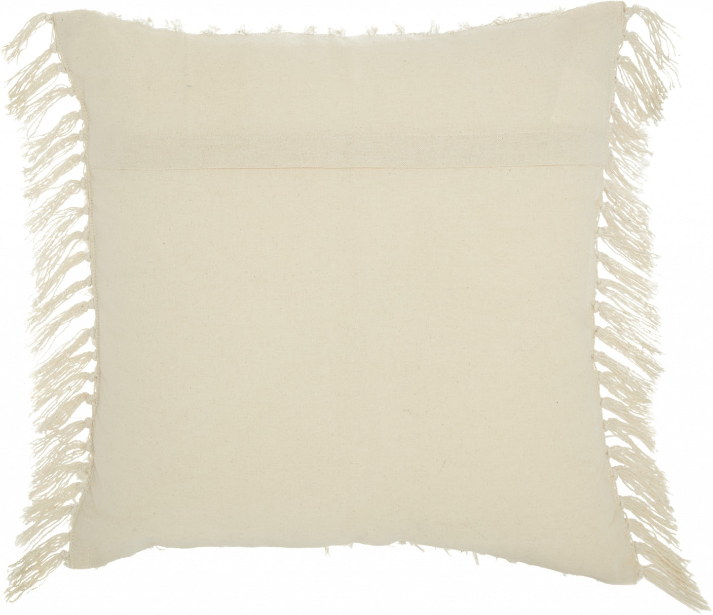 Tassel Detailed White Throw Pillow Homeroots Home Decor