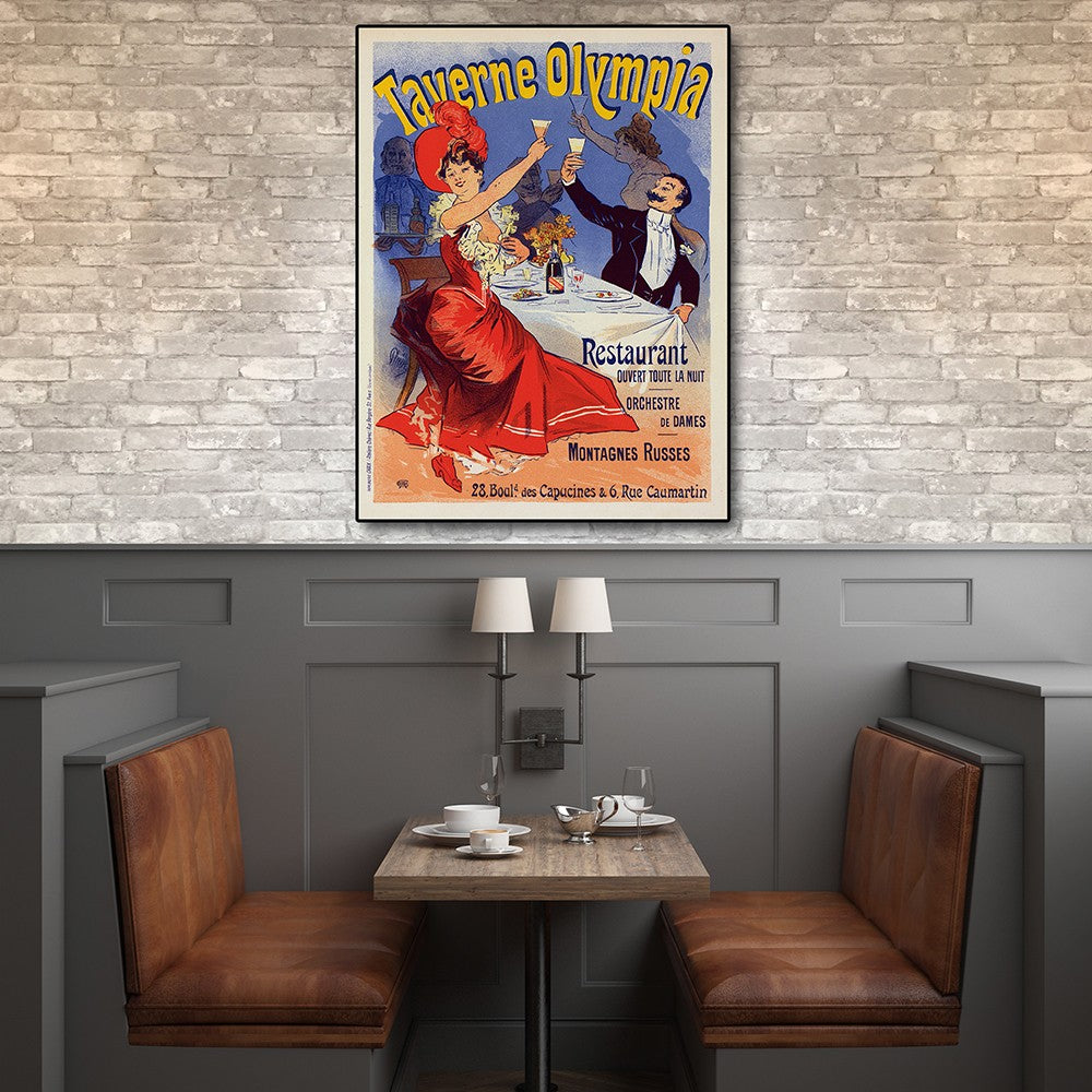 Taverne Olympia French Restaraunt Unframed Print Wall Art Homeroots Home Decor