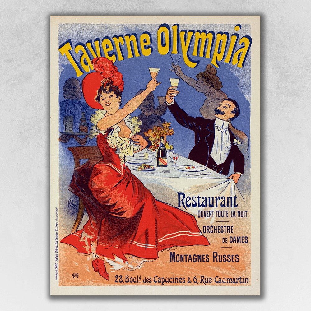 Taverne Olympia French Restaraunt Unframed Print Wall Art Homeroots Home Decor