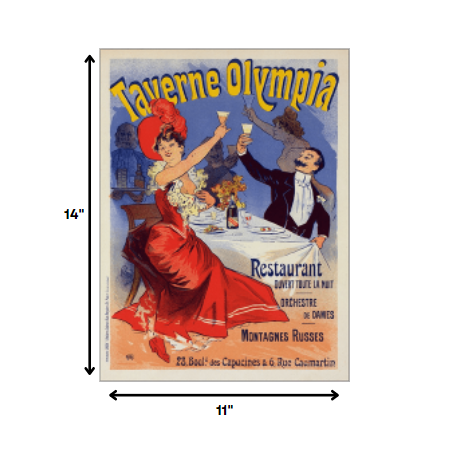 Taverne Olympia French Restaurant Unframed Print Wall Art Homeroots Home Decor