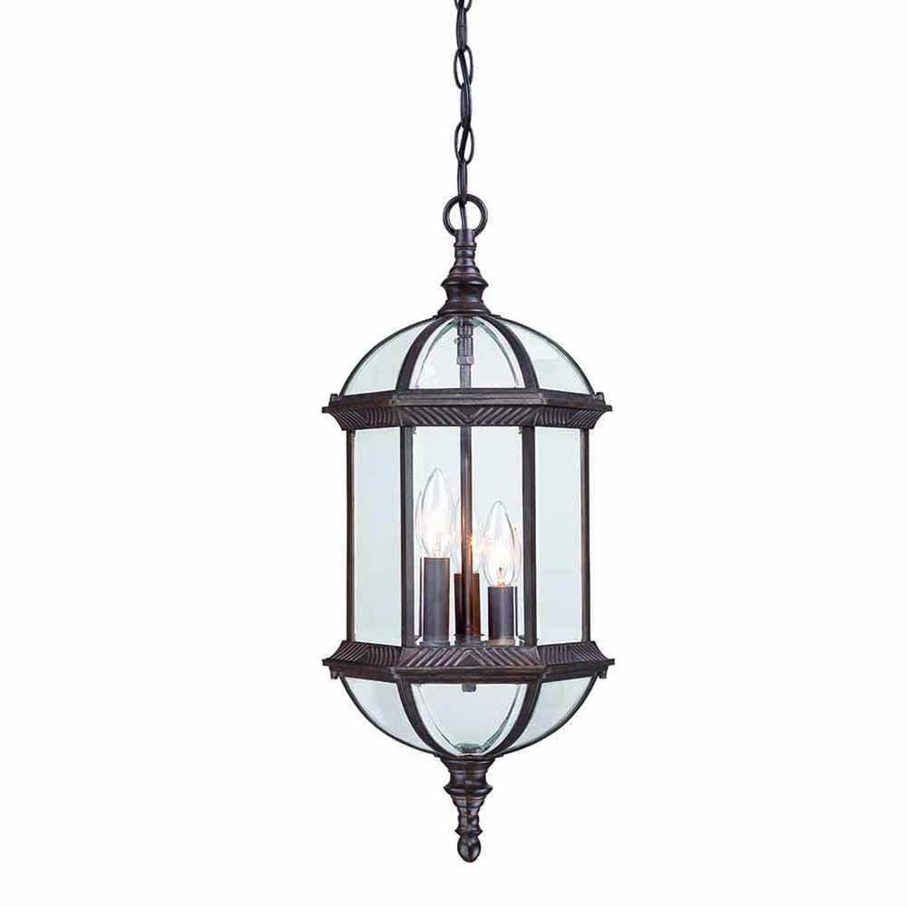 Three Light Dark Brown Eastern Lantern Hanging Light Homeroots Outdoor