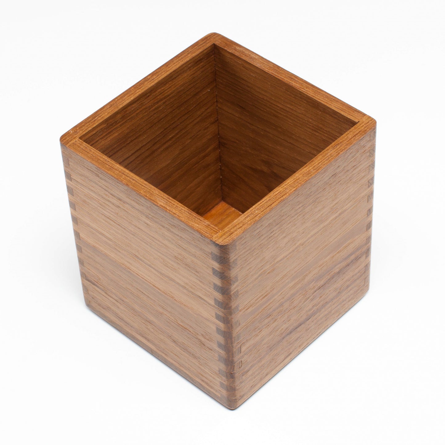 Traditional Solid Teak Square Tissue Box Cover Homeroots Bed & Bath