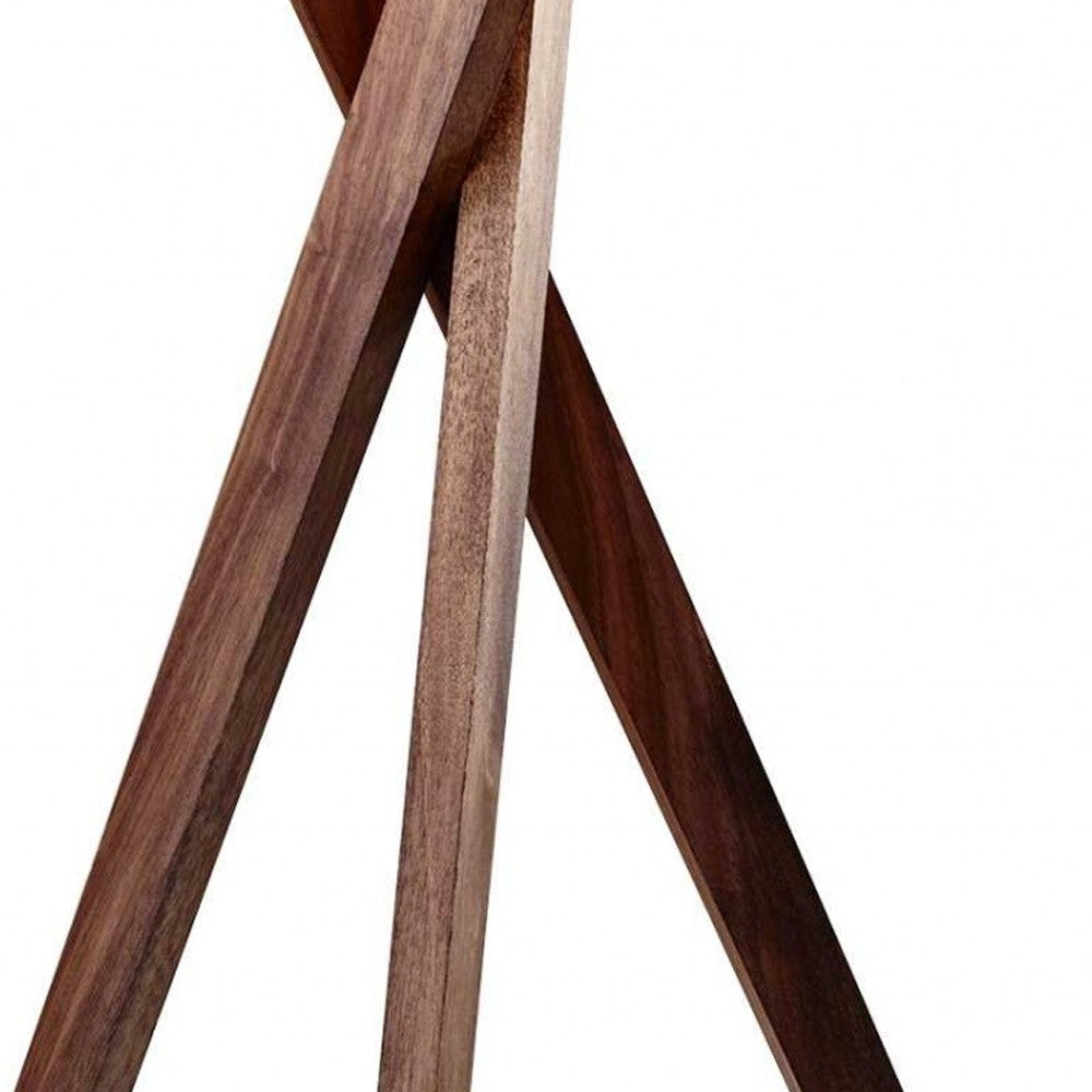 Tripod Leg Walnut Wood Table Lamp Homeroots Lighting