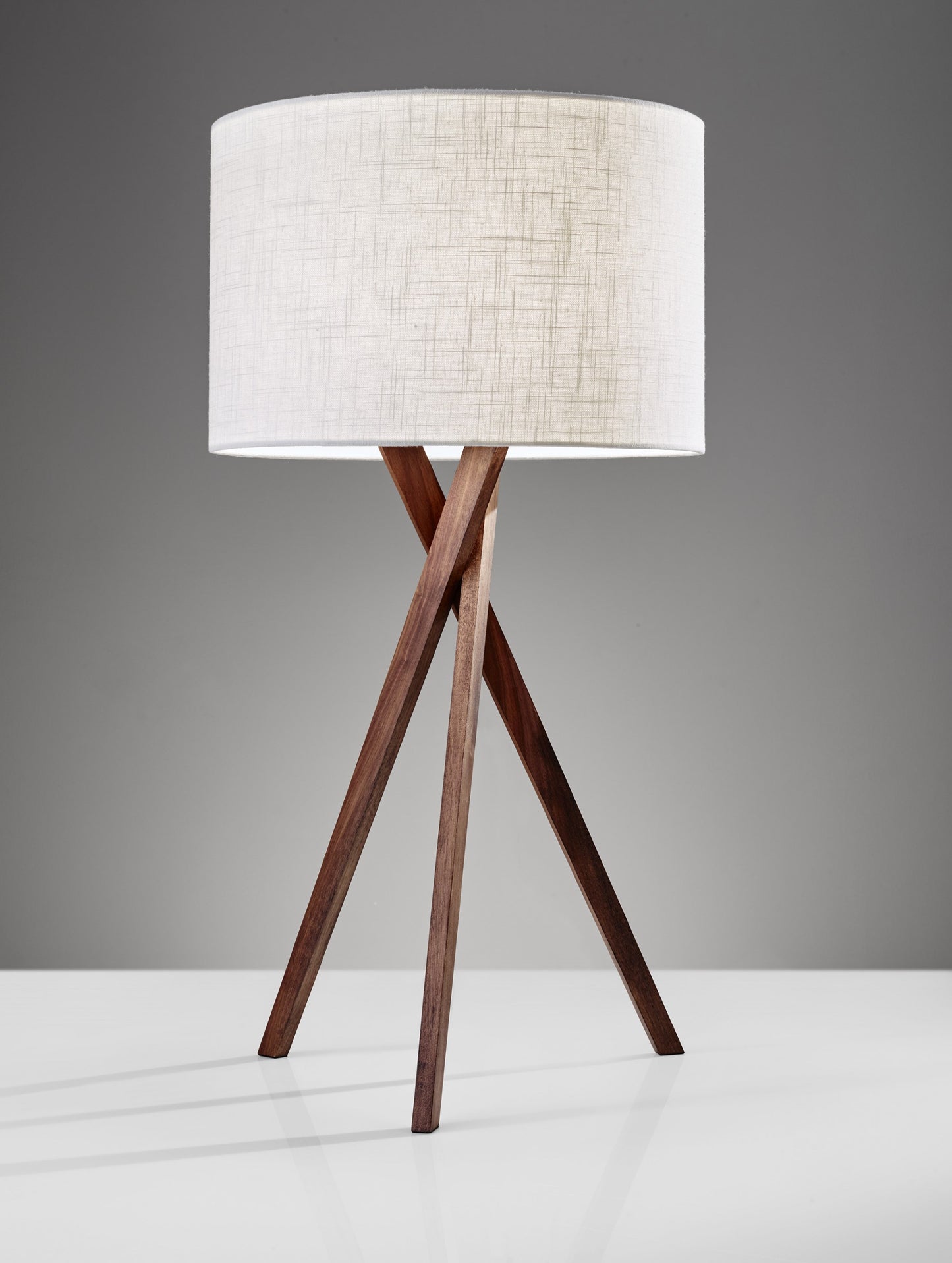 Tripod Leg Walnut Wood Table Lamp Homeroots Lighting