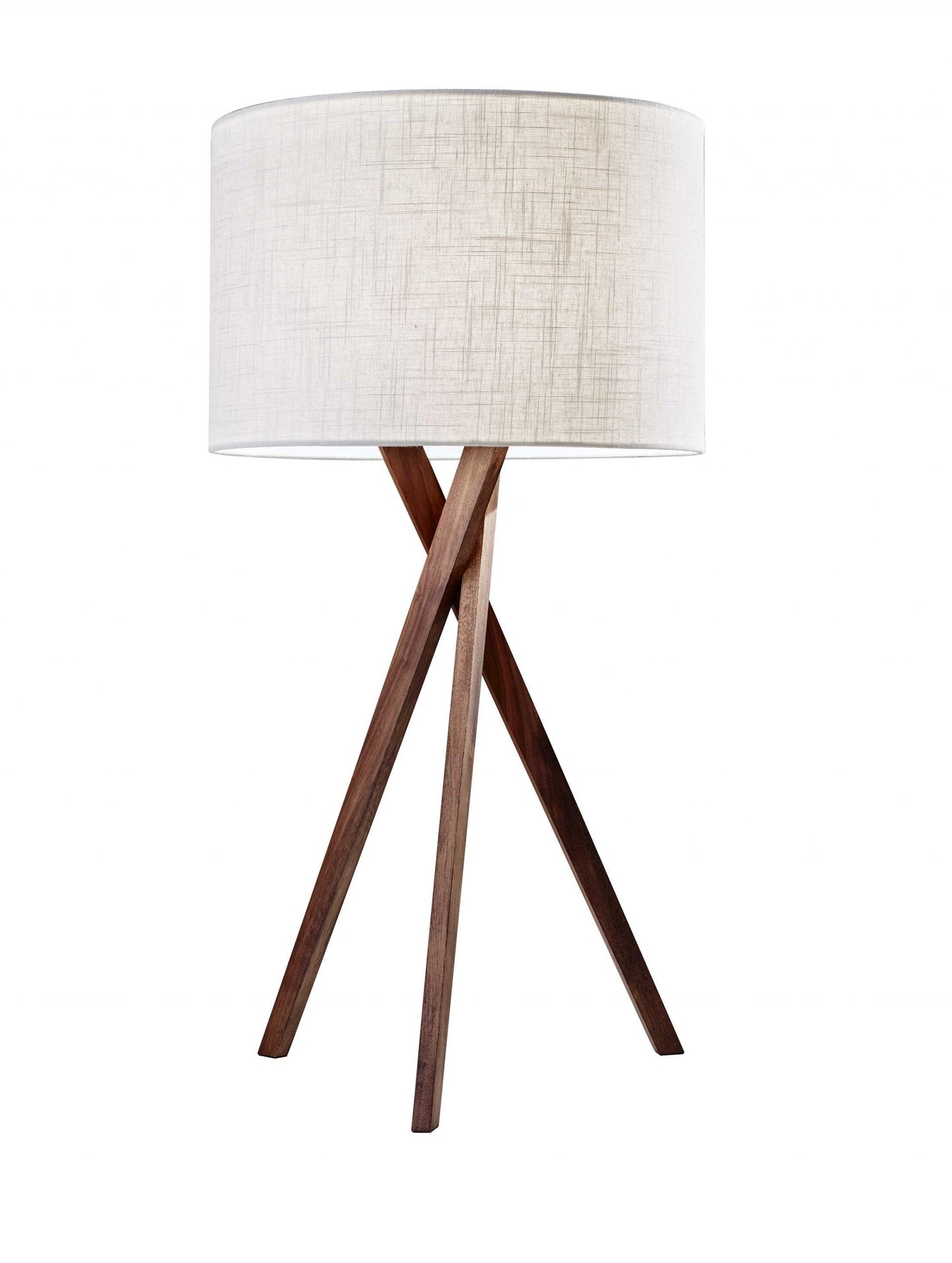 Tripod Leg Walnut Wood Table Lamp Homeroots Lighting