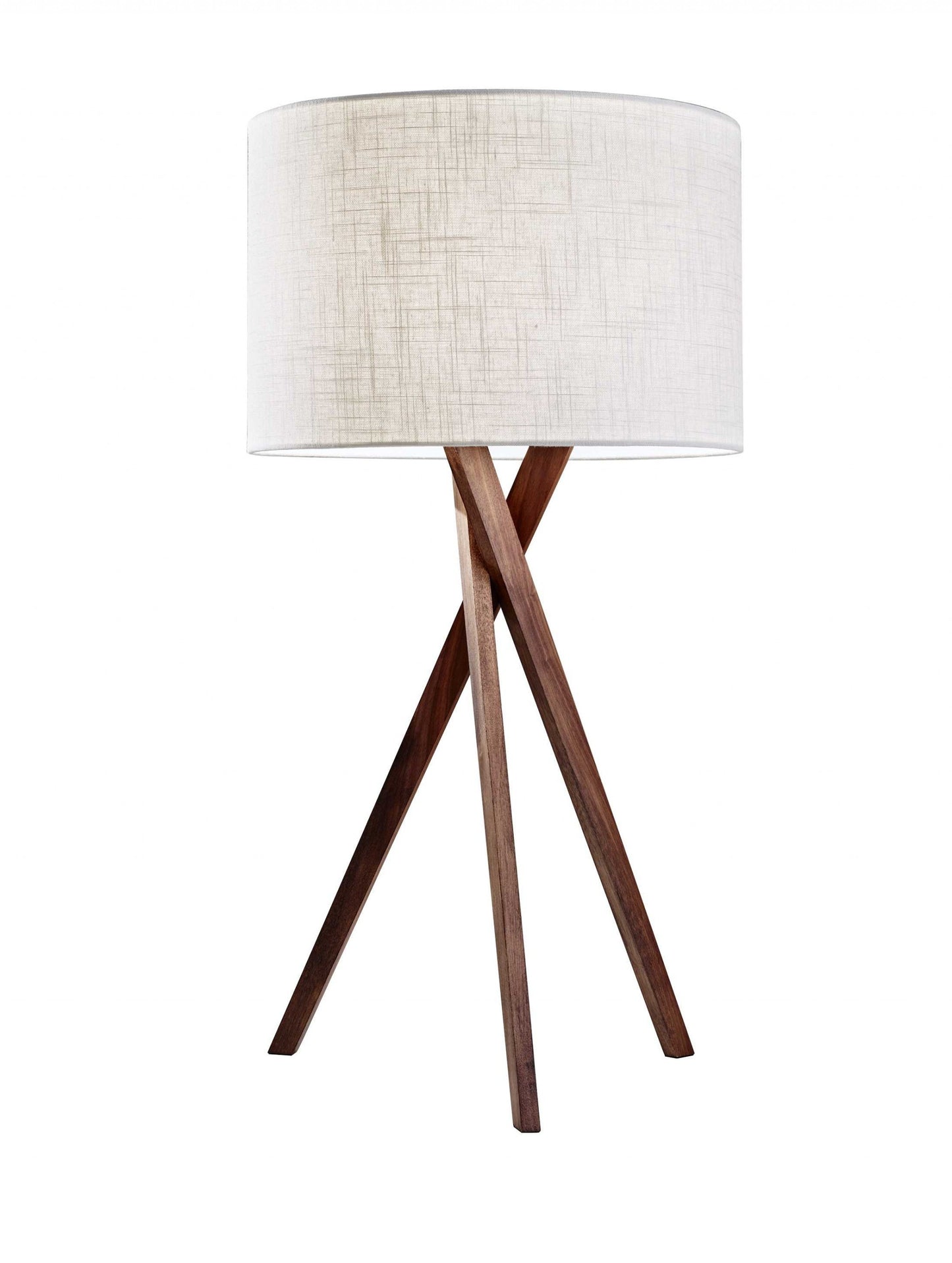 Tripod Leg Walnut Wood Table Lamp Homeroots Lighting